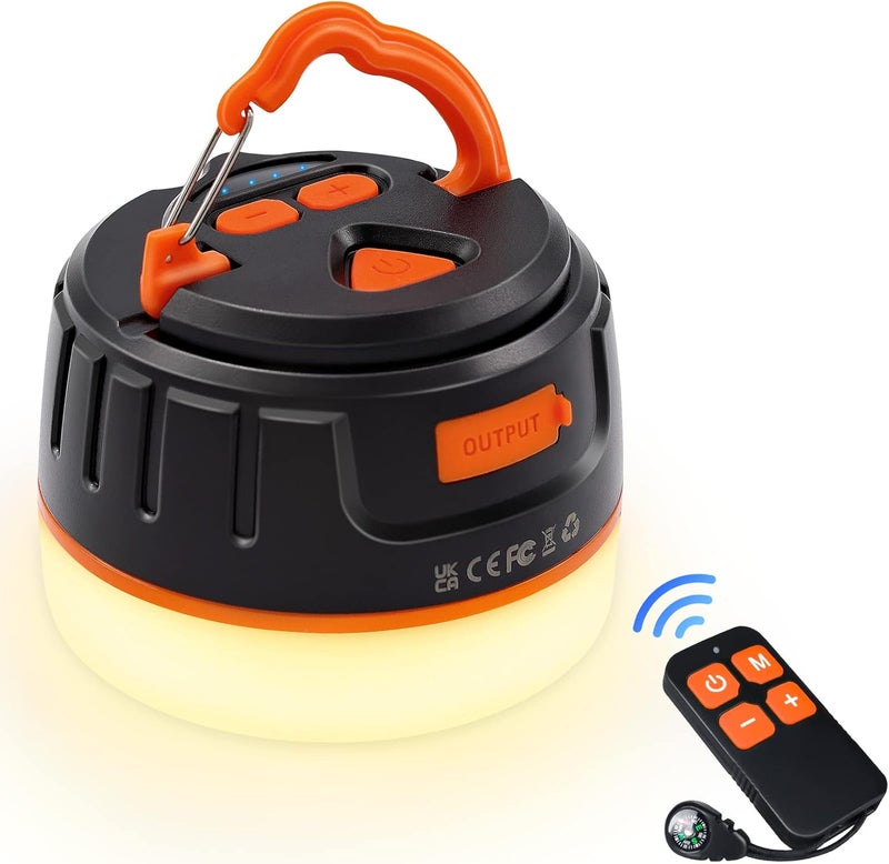 Sinvitron LED Camping Lantern Rechargeable with Remote Control - 1000LM 150H Runtime Tent Light, 5200mAh Water-Resistant Emergency Light for Hurricane Power Outages, Hiking Home - Image 1