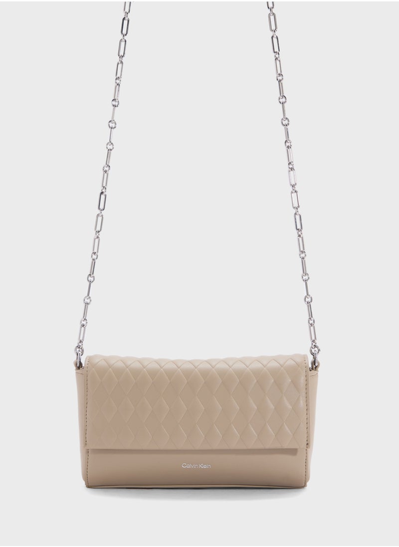 CALVIN KLEIN MINI QUILT CROSSBODY BAG WITH CHAIN  - Image 1