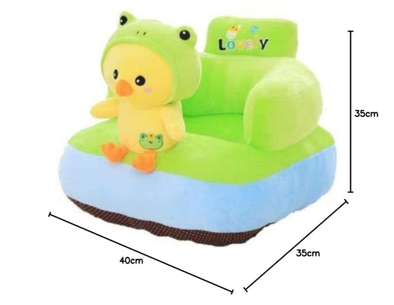 AVSHUB AVSHUB Baby Sofa Seat Chair Cute Toy Baby Sofa Chair Twitty Design Rocking Chair for Kid Girl Boys Sitting Sofa Chair for Playing Toys Without Belt 0 to 2 Year Babys Sofa Green  - Image 3