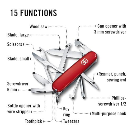 Victorinox Fieldmaster, 91mm, Red, Swiss Made (1.4713) - Image 4