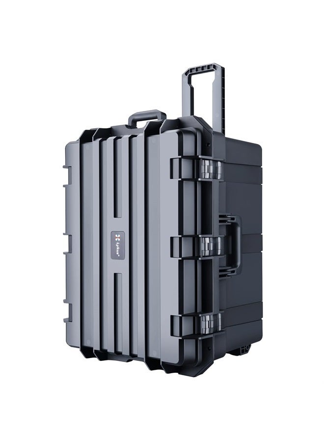 Lykus HC-6540 Large Waterproof Hard Case with Wheels and Customizable Foam, Interior Size 25.6x18.9x15 inch, Suitable for large electronic equipment and more - Image 1