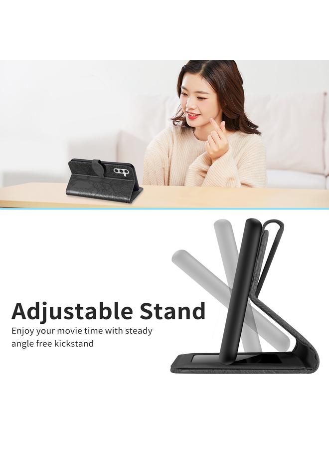 إيروريكس جراب هاتف جلدي بنقش شجرة الحياة لهاتف Samsung Galaxy A54 5G - Image 4