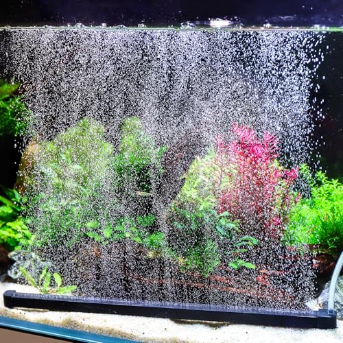 hygger Weighted Nano Mist Bubble Wall Bar 157 SelfSinking ABS Air Stone Strip with Gentle Oxygen Diffuser for Freshwater Marine Aquarium Hydroponics - Image 1