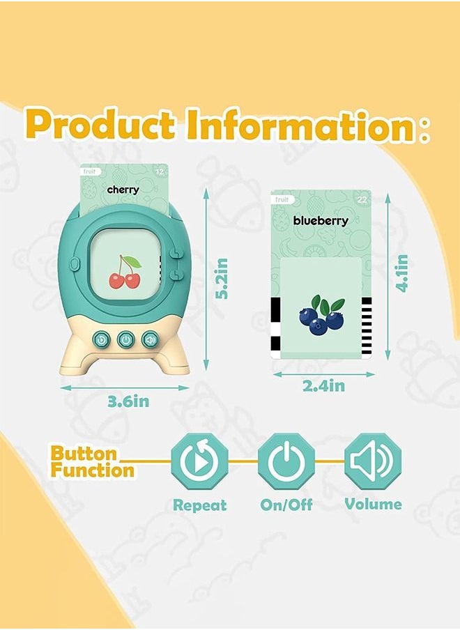 BAYBEE BAYBEE Smart Palm Toys for Kids, Autism Sensory Toys for Autistic Children, English Learning Montessori Speech Therapy, 224 Words Baby Talking Flash Cards Gift Toy for 2 3 4 5 Year old Boys and Girls  - Image 3