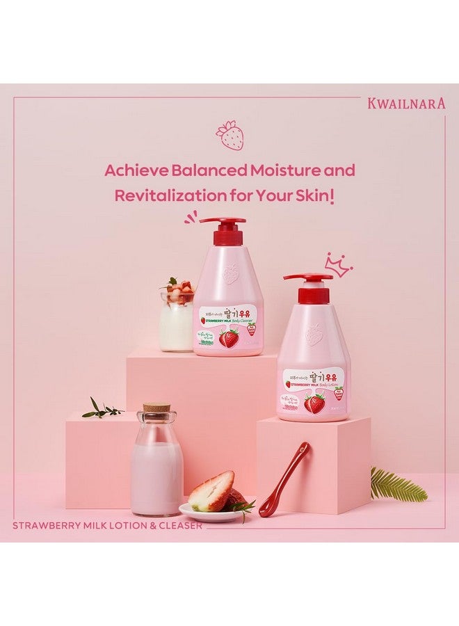 WELCOS KWAILNARA Strawberry Milk Body Wash - Korean Body Cleanser with Strawberry Extract for Hydrated, Smooth Skin, 560 g / 19.75 oz. - Image 2