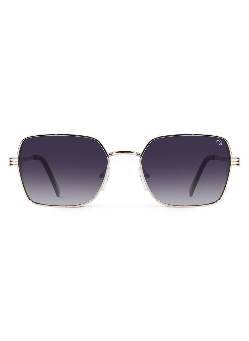 Woggles UV- Protected  Golden Rectangle Sunglasses  - Image 3
