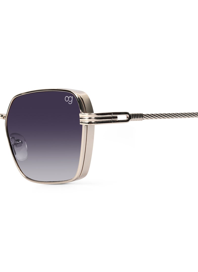 Woggles UV- Protected  Golden Rectangle Sunglasses  - Image 2