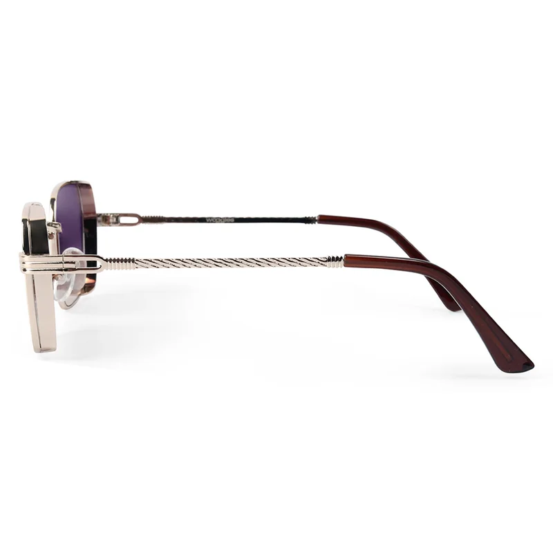 Woggles UV- Protected  Golden Rectangle Sunglasses