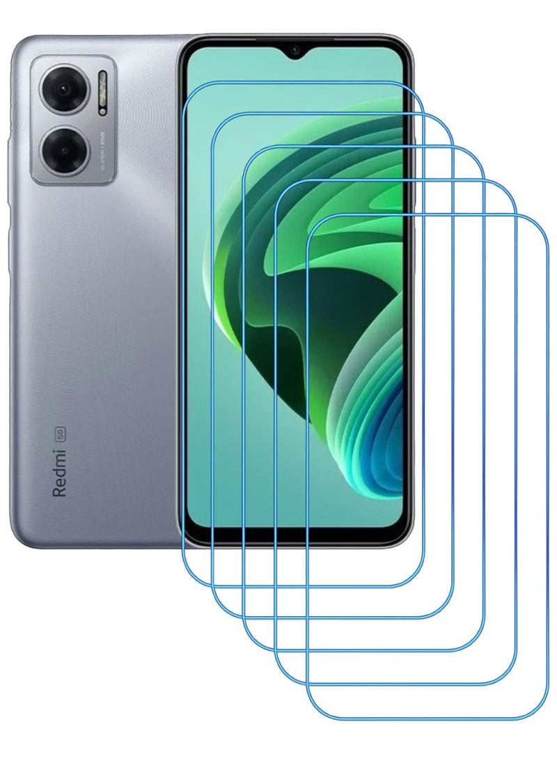 ACLIX 5 Pieces Antistatic ESD Dustproof Premium Quality High Definition Clear Tempered Glass Screen Protector Designed For Xiaomi Redmi Note 11E - Image 1