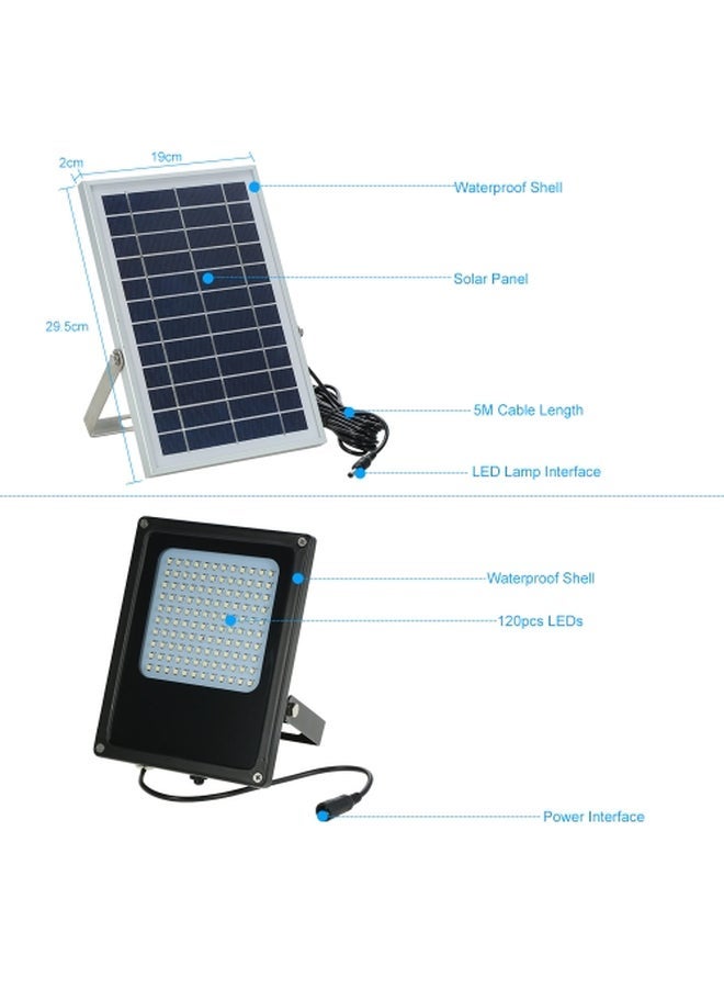 NIBEMINENT LED Solar Light White 29.5x19x2centimeter - Image 4
