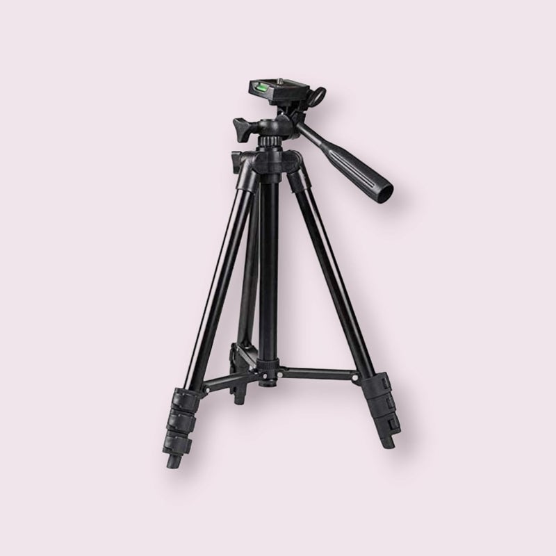 TPZ Tripod Combo with Selfi Remote and Mobile Stand Holder, Fold-able, Portable Adjustable, Aluminium Body with Smartphone Bracket Clip - Image 3