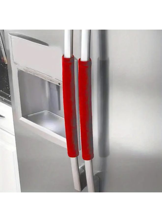 Gray Non Slip Refrigerator Door Handle Covers 2 Pack Universal Fit For Fridge Microwave Oven - Image 5
