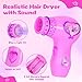 VGOFUN Hair Salon Toys for Girls38 Pcs Girls Toys Beauty Salon Playset Toddler Pretend Play Hair Styling Kit Kids Makeup Set with Hairdryer Mirror Curling Iron Portable Box and Stylist Accessories - Image 4