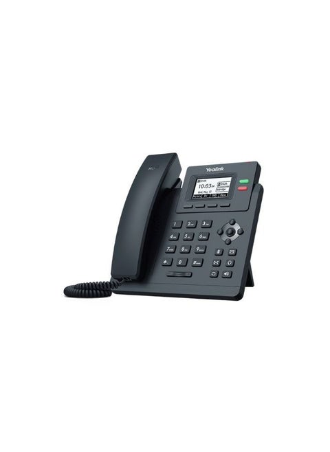 Yealink T31G IP Phone, 2 VoIP Accounts. 2.3-Inch Graphical Display. Dual-Port Gigabit Ethernet, 802.3af PoE, Power Adapter Not Included (SIP-T31G)