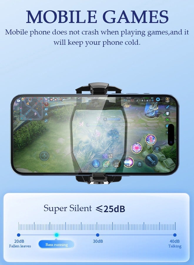 DUNISO Phone Cooler for Live Streaming and Gaming Fast Phone Cooling Fan, Semi-Conductor Cooling Chip Mobile Phone Radiator, Fit All Types of iPhone Android Smartphones - Image 4