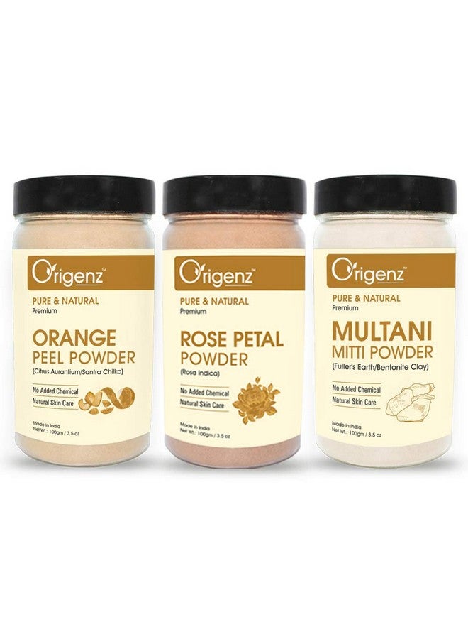 أوريجينز بودرة قشر البرتقال، ومولتاني ميتى وبتلات الورد من أوريجينز لبشرة صحية، وتغذية، وقناع، ويساعد على التحكم في السمرة، وحب الشباب، وحبوب الشباب | 300 جرام - Image 1