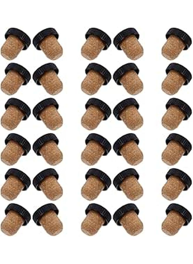 Toyvian 30pk Reusable T Cork Stoppers for Wine Bottles Leak Prevention - Image 1