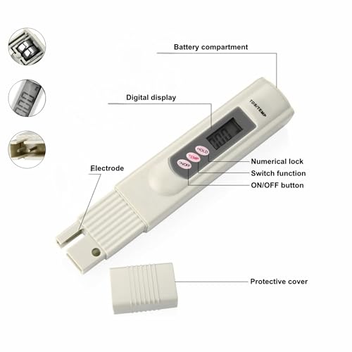 Japmin TDS Meter, Total Dissolved Solids Meter, Water Quality Tester, PPM Tester - Image 3