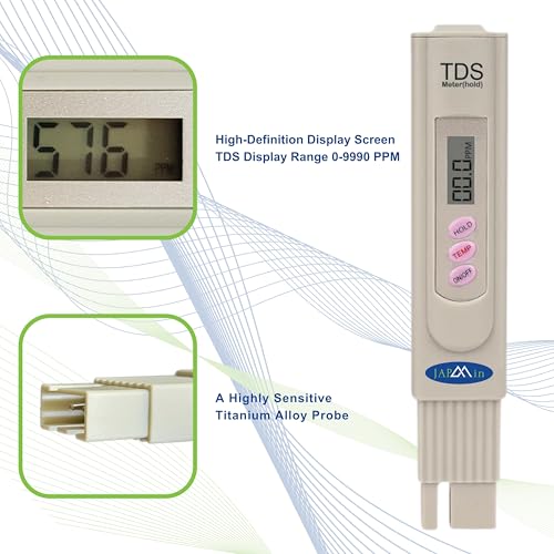 Japmin TDS Meter, Total Dissolved Solids Meter, Water Quality Tester, PPM Tester - Image 2