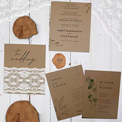 Goefun 100 Sheets Kraft Paper Brown Cardstock 8.5 x 11, Goefun 80lb Card Stock Printer Paper for Invitations, Menus, Crafts, DIY Cards - Image 5