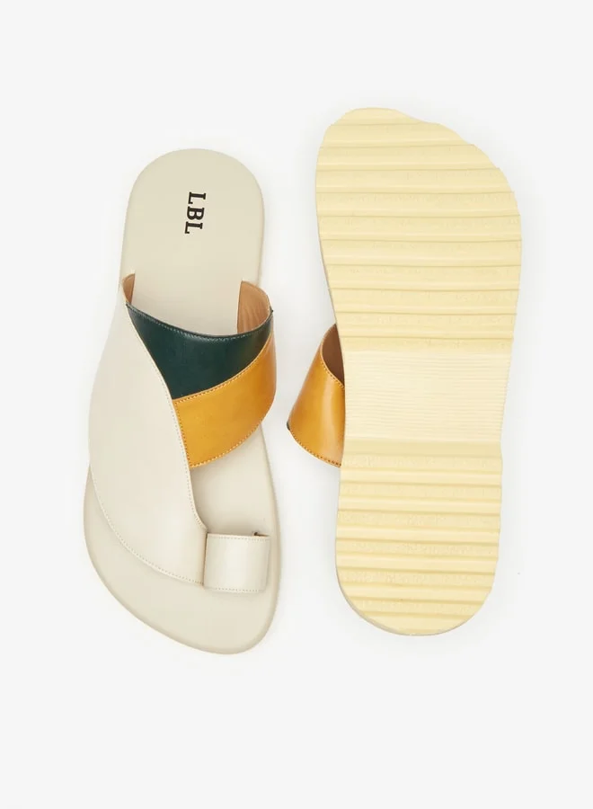 LBL by Shoexpress Men's Panelled Slip-On Arabic Sandals Ramadan Collection