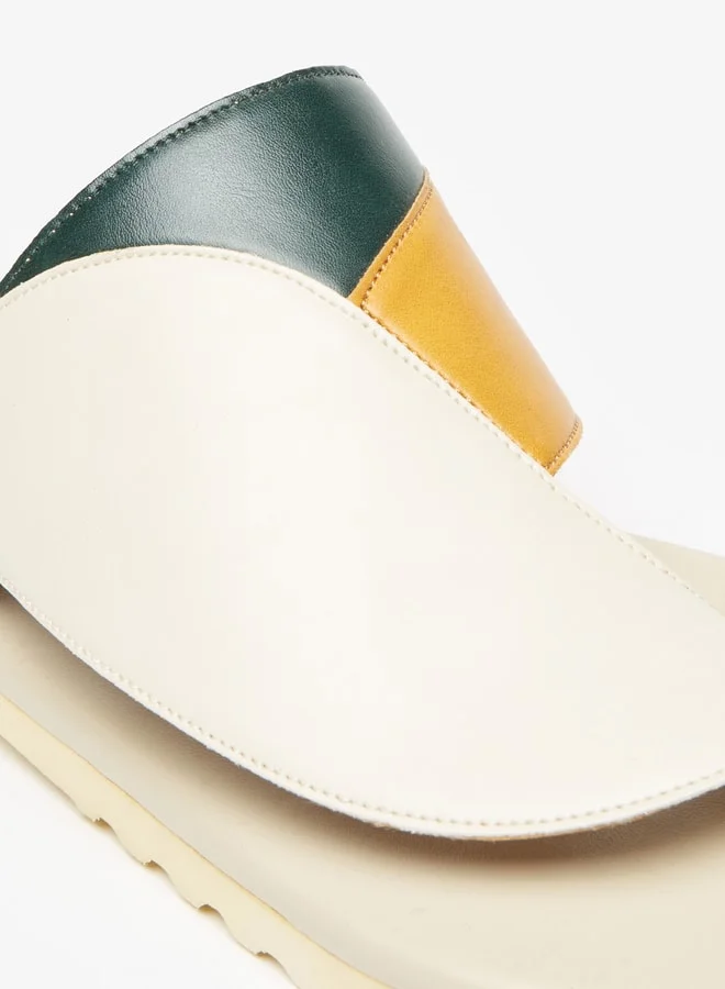 LBL by Shoexpress Men's Panelled Slip-On Arabic Sandals Ramadan Collection