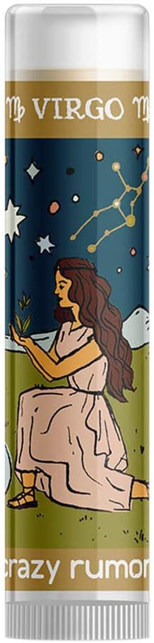 Crazy Rumors Virgo Earth Blend Zodiac Soothing Lip Balm Stick for Dry Lips 100 Natural and Vegan 4g