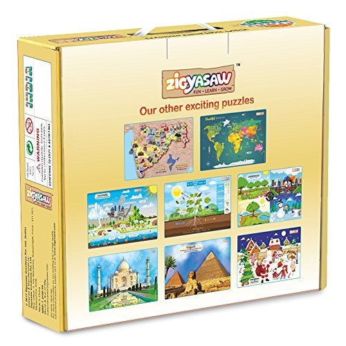 Zigyasaw خريطة الهند والولايات من Zigyasaw - لعبة أحجية أرضية من الورق المقوى العملاق الفاخر للأطفال من عمر 5 سنوات فما فوق | حجم الأحجية 36 بوصة × 24 بوصة عند التجميع | معدات ألعاب ما قبل المدرسة - Image 5