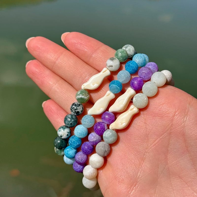 Fahlo Glide Seal Tracking Bracelet, Elastic, supports UC Santa Cruz Beltran Lab + Seymour Marine Discovery Center, one size fits most for Men and Women (Sky Stone) - Image 4