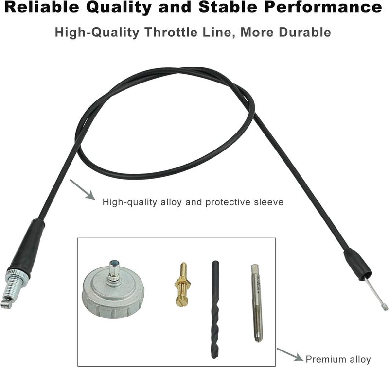 Tavaski Throttle Cable Kit for Yamaha Blaster 200 - Image 3