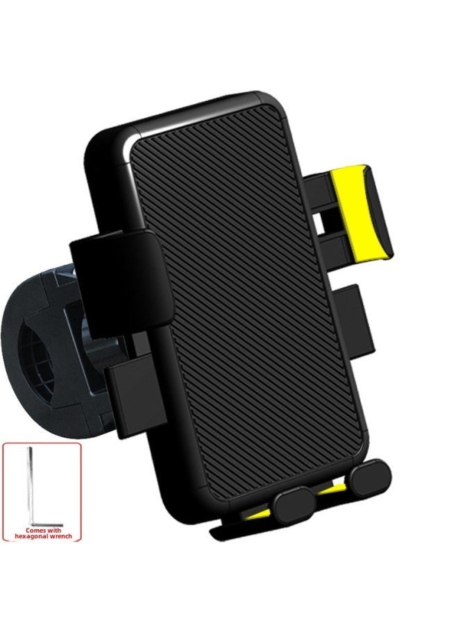Bicycle Mobile Phone Bracket Electric Car Navigation Rack Motorcycle Rearview Mirror Car Mobile Phone Rack Explosions-Color:(20 Generation) Thickened Handlebar - Image 1