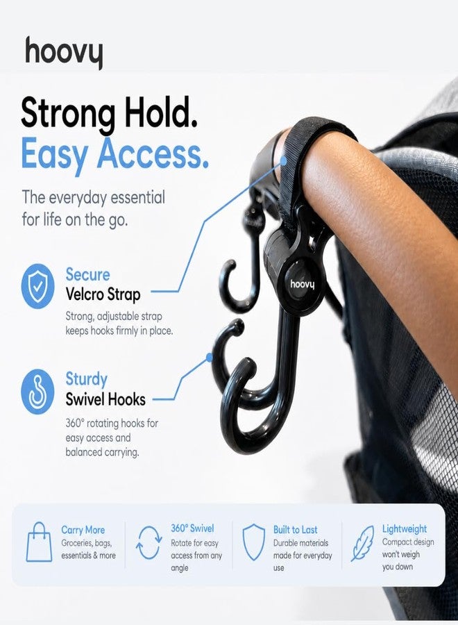 Hoovy Universal Stroller Hook, 2 Pack - Image 2