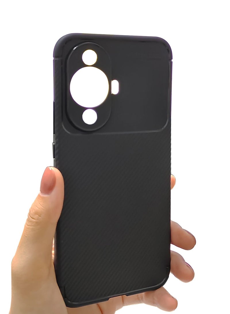 AUTO FOCUS Huawei Nova 11 Carbon Fibre Cover Case Shock-Proof, Anti-fingerprints Accessories Full Body Protection Protective Cell Phone Camera Lens Protector Cover for Huawei Nova 11 - Image 5