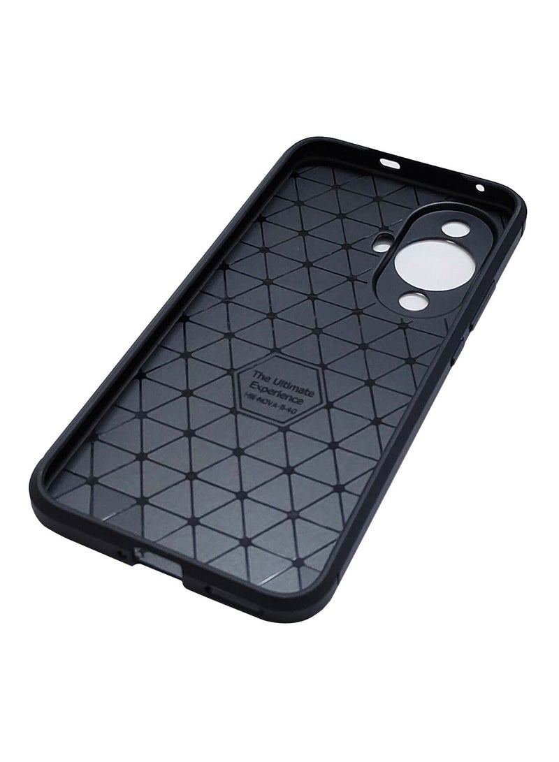 AUTO FOCUS Huawei Nova 11 Carbon Fibre Cover Case Shock-Proof, Anti-fingerprints Accessories Full Body Protection Protective Cell Phone Camera Lens Protector Cover for Huawei Nova 11 - Image 2