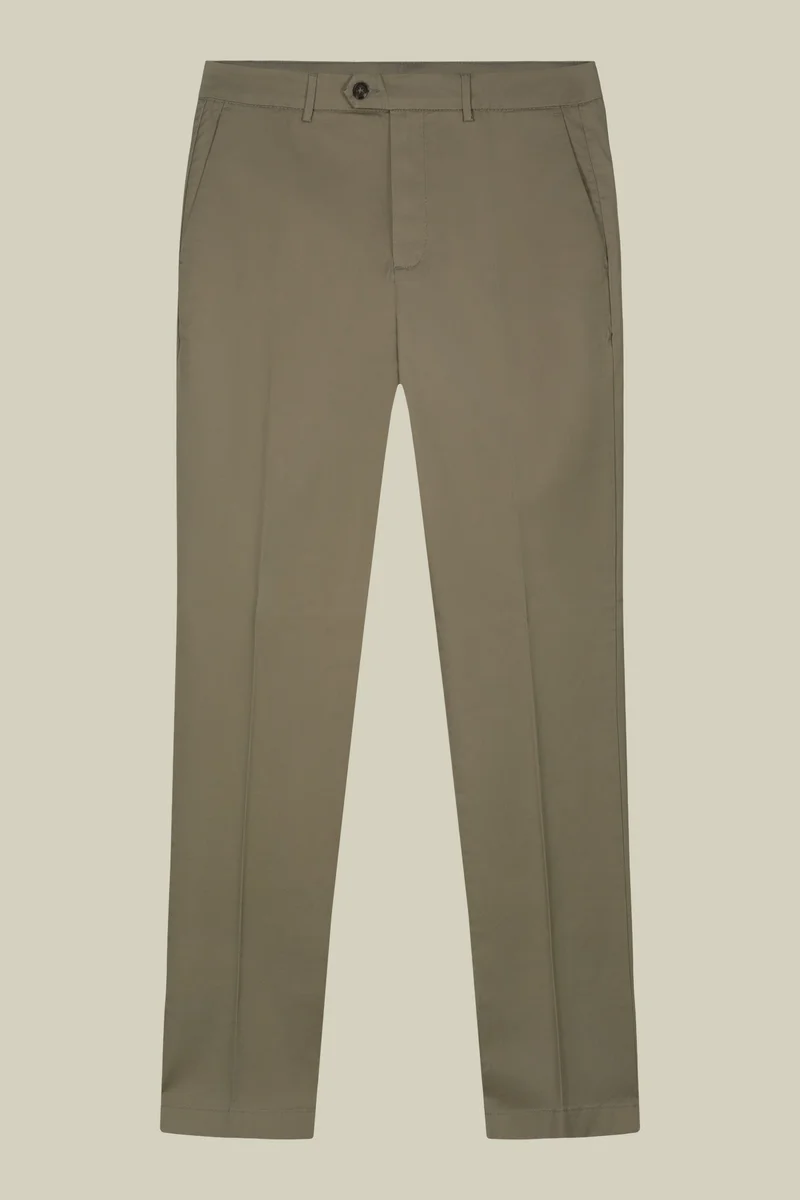 Doppelganger Beige Men's classic regular fit chino trousers - Sand for Men | Best Price UAE
