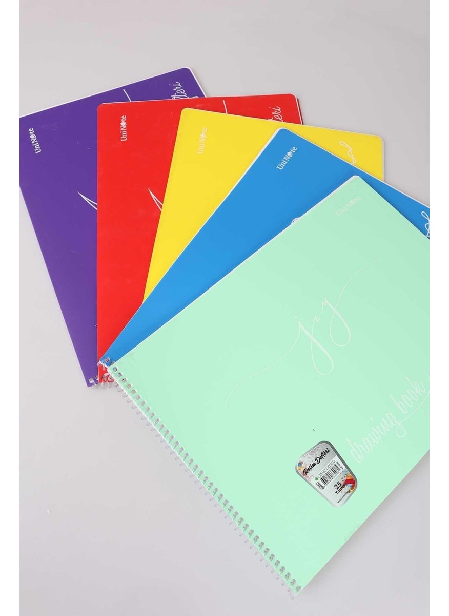 Dekomus Decomus Drawing Book Spiral 24X34 cm 25 Sheets  - Image 1
