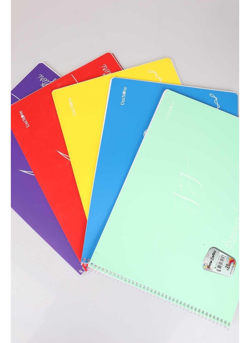Dekomus Decomus Drawing Book Spiral 24X34 cm 25 Sheets  - Image 2