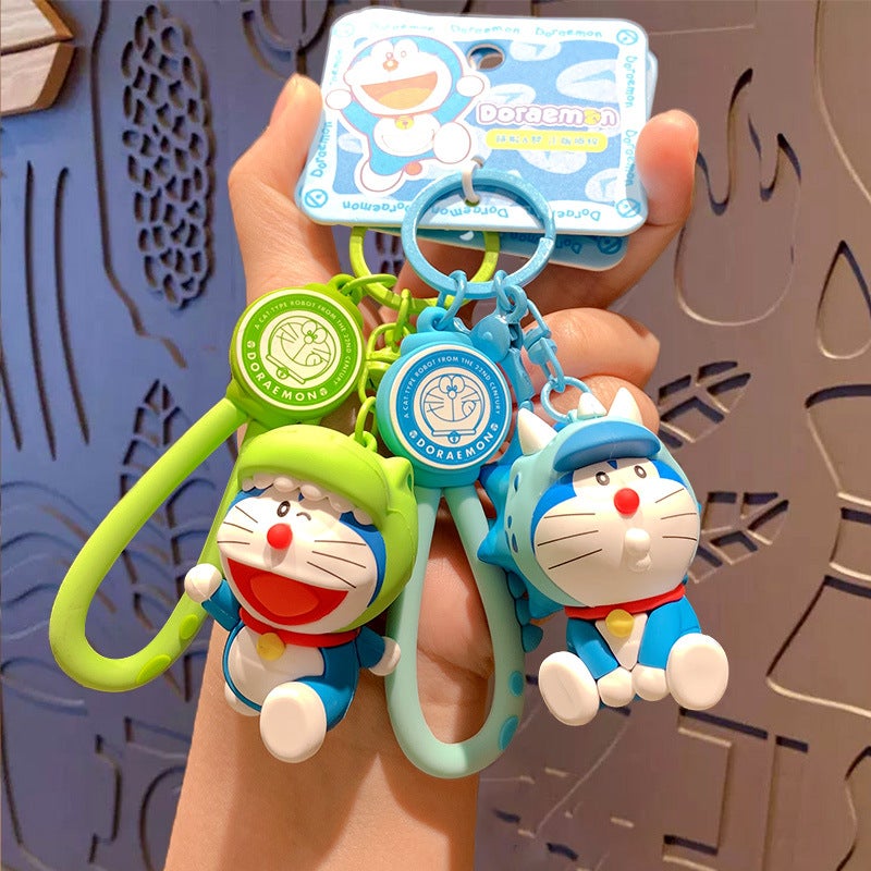Doraemon Cartoon Keychain Pendant – PVC Cute Dingdang Cat Bag Gift - Image 4