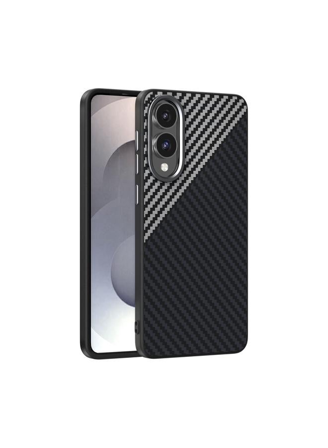 S-TOP Case For Samsung Galaxy S25 Edge 5G ABEEL C Carbon Fiber Series 6D Micro Relief MagSafe Phone Case - Image 1