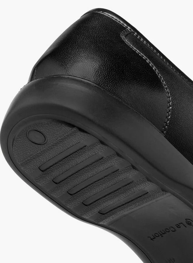 لو كونفورت حذاء موكاسين سهل الارتداء بلون سادة