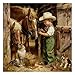 PPuzzling Country Farm Animals Puzzles for Adults 1000 Pieces Vintage Cowboy Boy with Horses Cat Puppy Scene Jigsaw Puzzle Challenging Rustic Barn Farmhouse Art Puzzle - Image 4