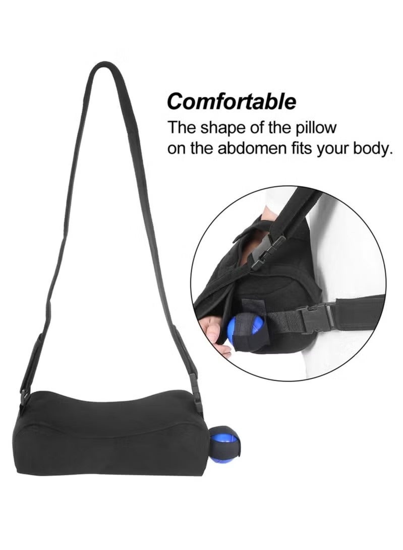 Unewshi Shoulder Abduction Sling Support Strap Shoulder Immobilizer Brace for Arm Injury Black - Image 3
