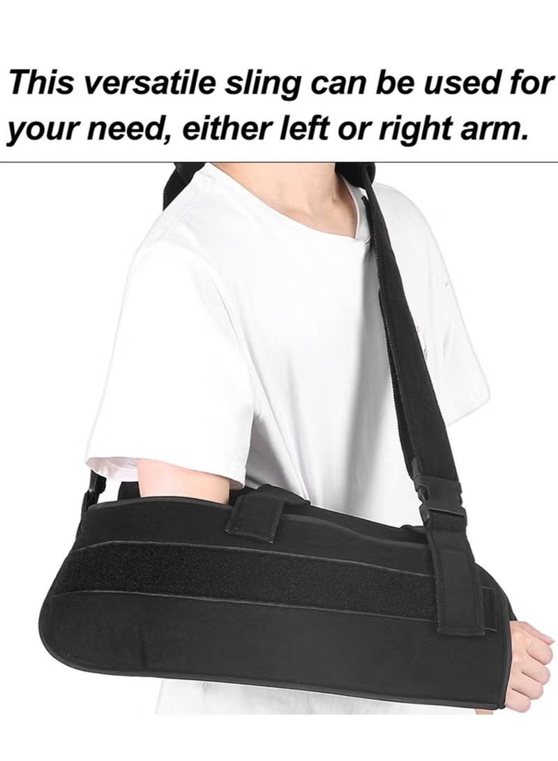 Unewshi Shoulder Abduction Sling Support Strap Shoulder Immobilizer Brace for Arm Injury Black - Image 4