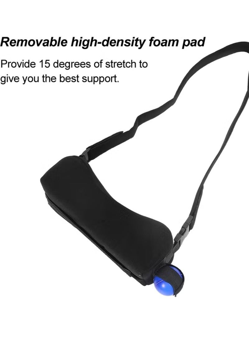 Unewshi Shoulder Abduction Sling Support Strap Shoulder Immobilizer Brace for Arm Injury Black - Image 5