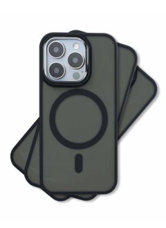 Maxwell Silky Touch Compatible with MagSafe Case for iPhone 15 Pro - Full Protection, Metallic Camera Lens Guard, Matte Smooth Finish, Compatible with MagSafe