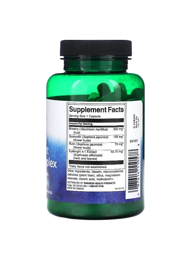 Swanson, Bilberry Eyebright Vision Complex, 100 Capsules - Image 2