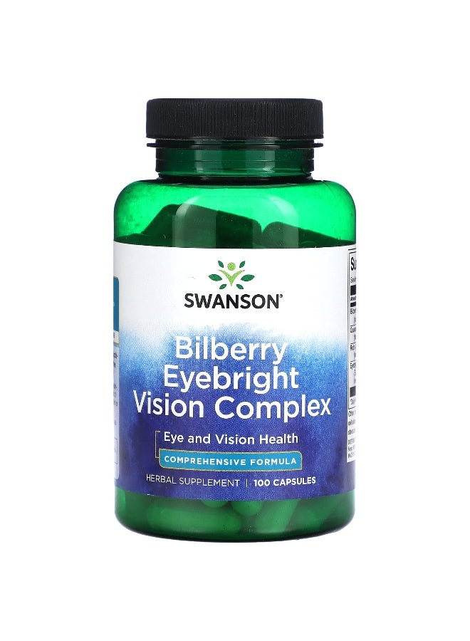 Swanson, Bilberry Eyebright Vision Complex, 100 Capsules - Image 1