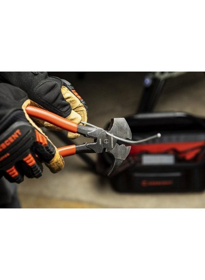 كريسنت زردية سياج قوية مع مقبض منحني بحجم 10 انش اللونين الأحمر والفضي 193610CVSMNN-05 - Image 5