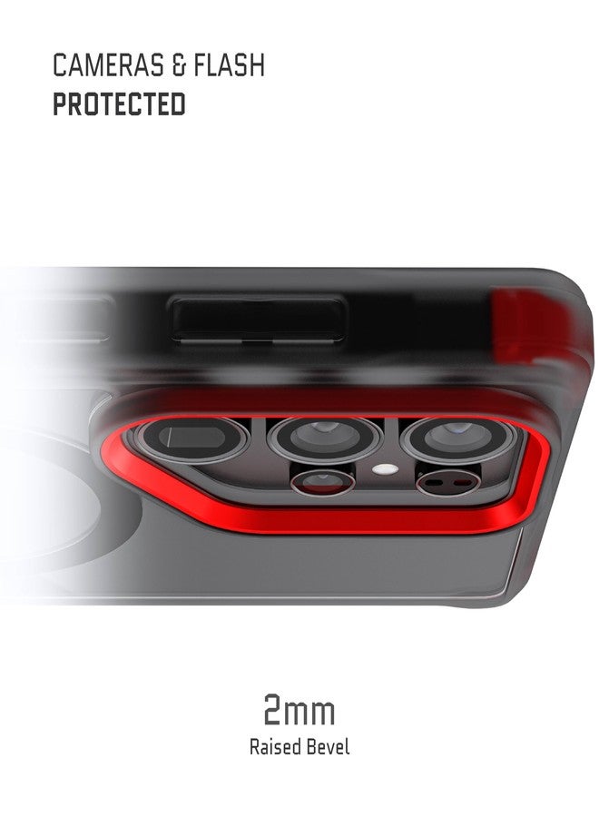 جوستك جراب Ghostek Covert Clear S25 Ultra MagSafe مع حلقة مغناطيسية، جراب واقٍ رفيع ونحيف بمواصفات عسكرية، مقاوم للصدمات، متوافق مع هاتف Samsung Galaxy S25 Ultra (6.9 بوصة) (2025) (لون دخاني). - Image 3