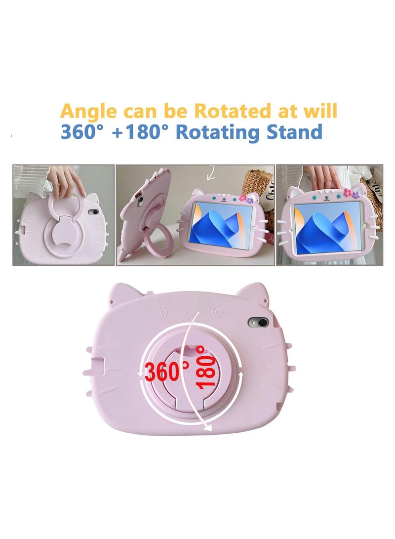 عام هذا النص باللغة العربية: حافظة حماية للأطفال Huawei Matepad 11 2023، حافظة مضادة للصدمات، قاعدة دوران 360 درجة مع مقبض للتثبيت، حزام كتف لحافظة حماية للأطفال. - Image 3